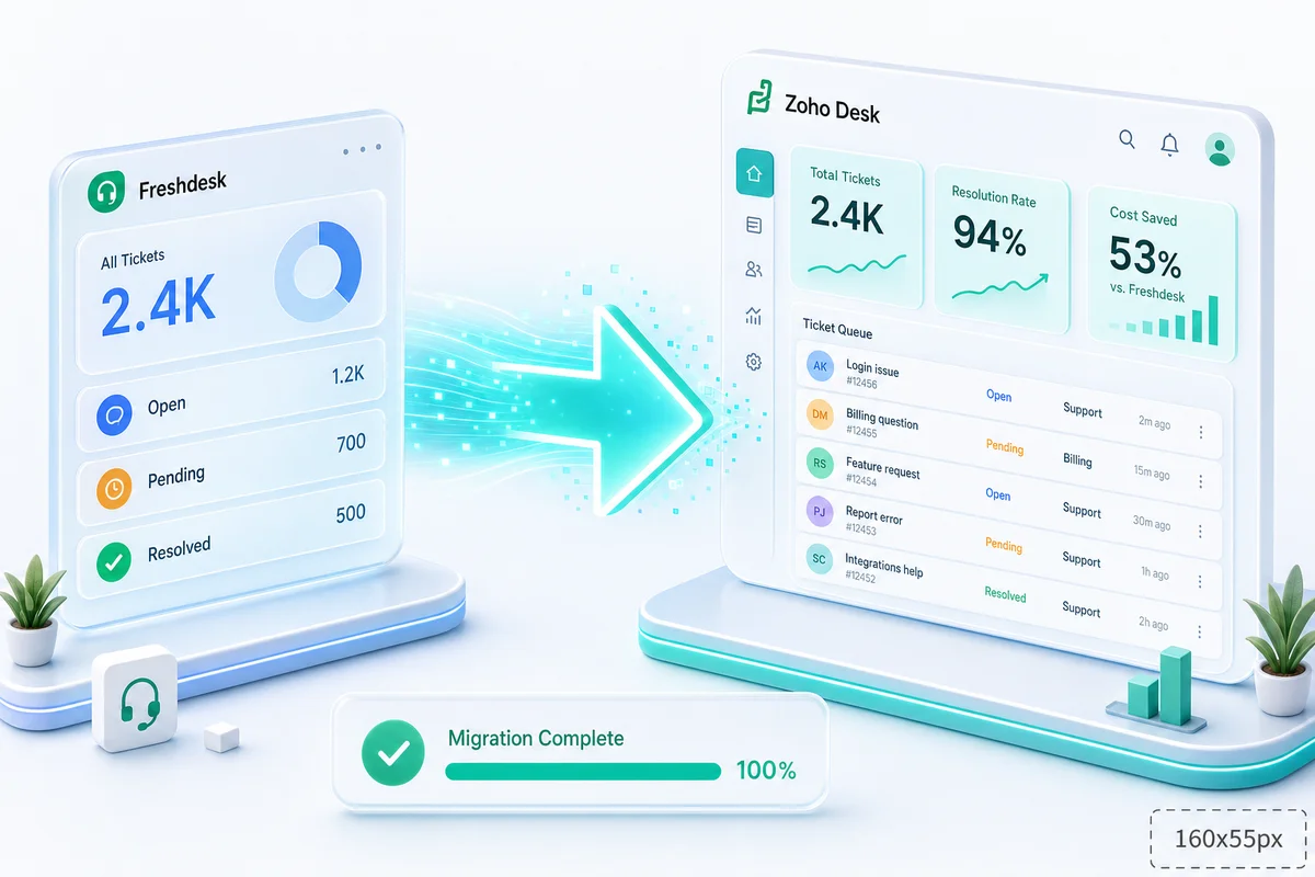 Freshdesk to Zoho Desk Migration: Complete Guide (2026)