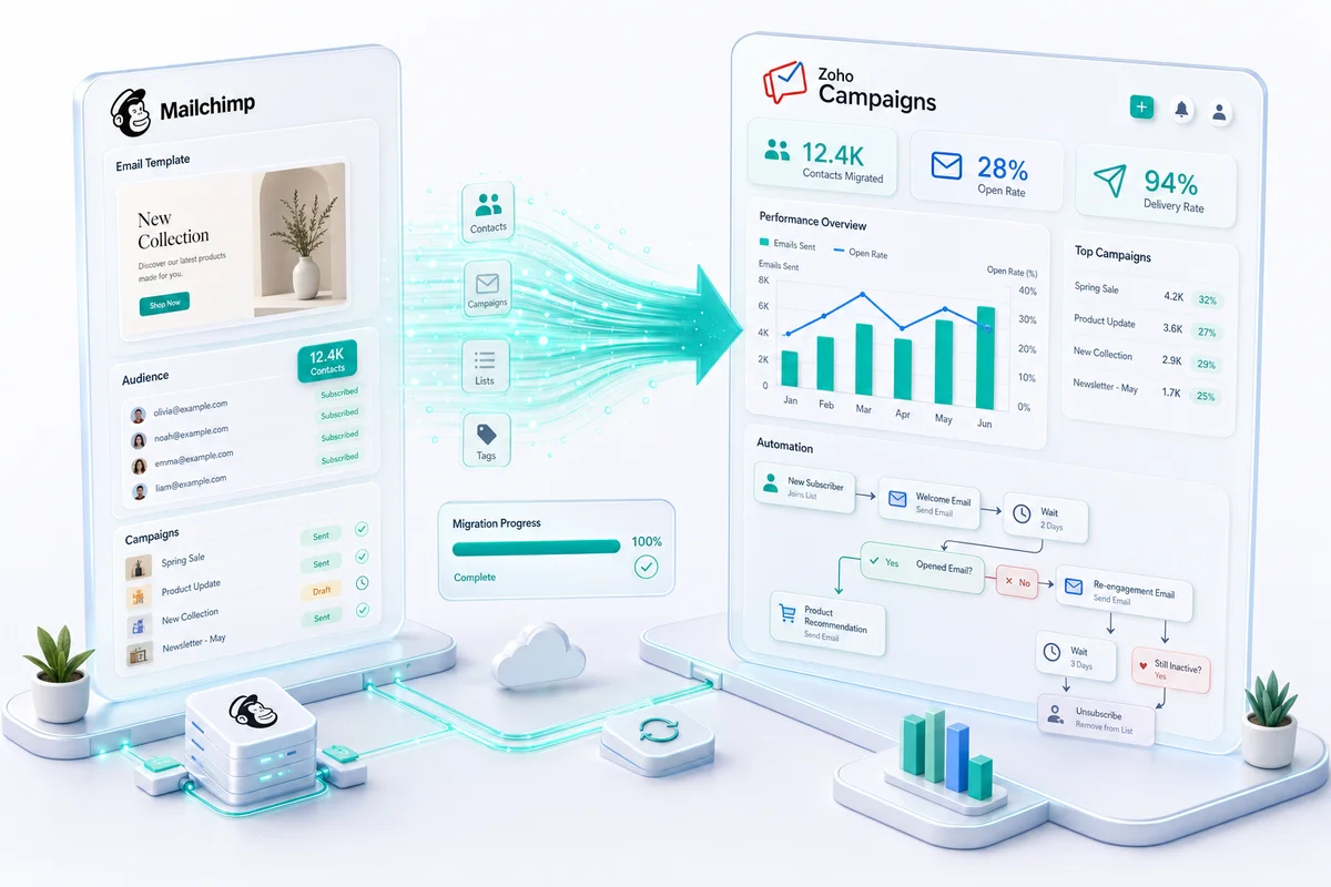 Mailchimp to Zoho Campaigns Migration: Complete Guide (2026)