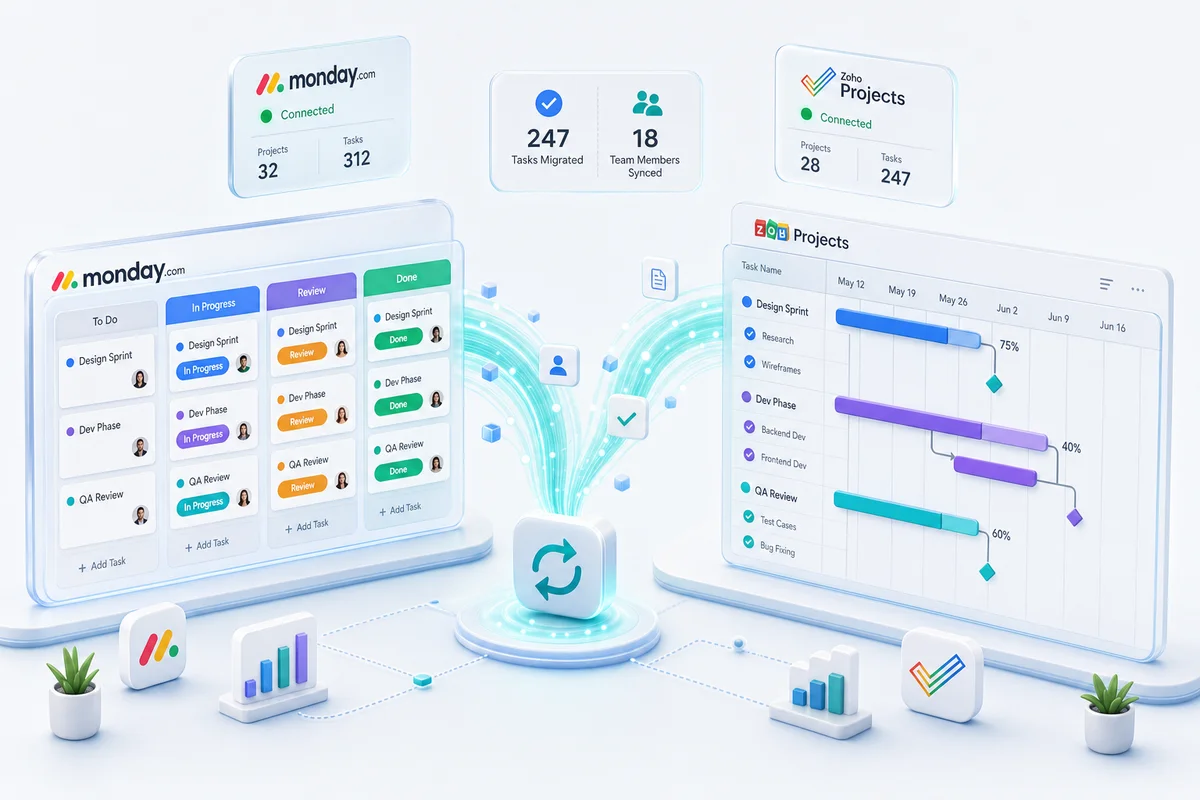 Monday.com to Zoho Projects Migration: Complete Guide (2026)
