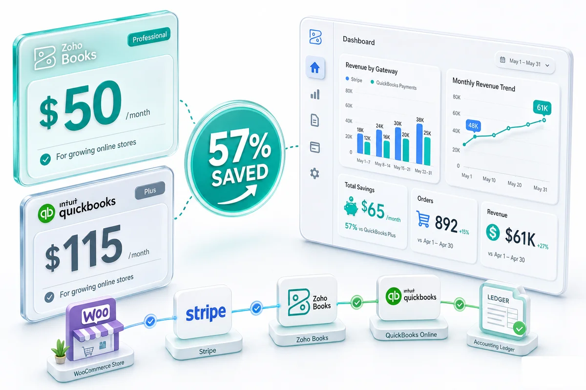 WooCommerce Accounting Software: Why Zoho Books Beats QuickBooks for Growing Stores