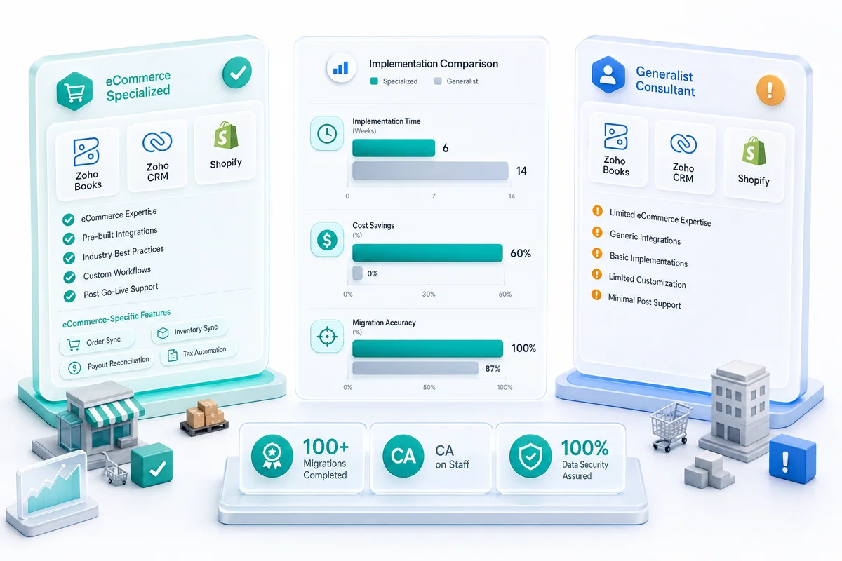 Zolify vs US-Based Zoho Consultants for eCommerce: What You're Actually Comparing