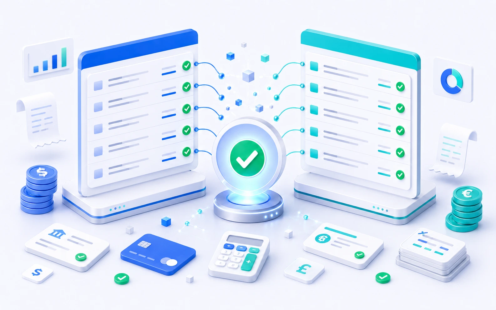 Automated payout reconciliation matching settlements to books