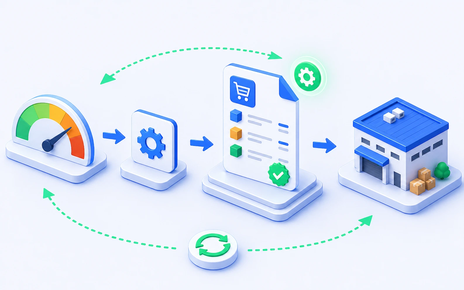 Automated purchase order generation when stock runs low